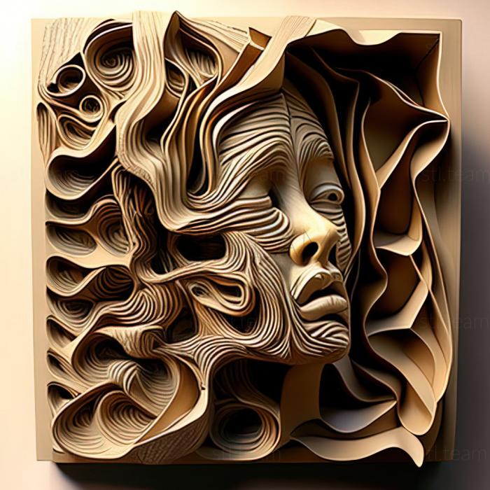3D модель Лилиан Гент, американская художница. (STL)